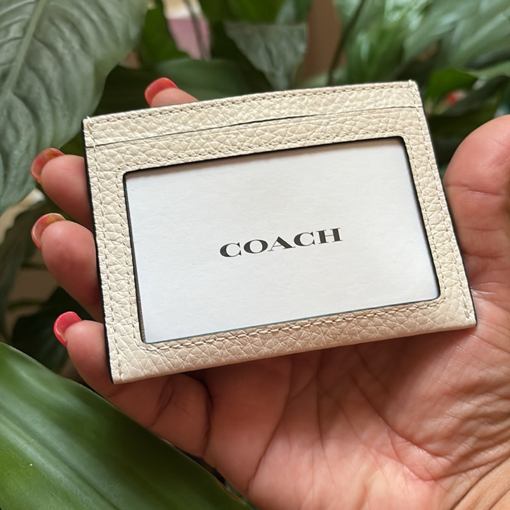 NWT Coach Sketch Print Slim Card Case - Picture 2 of 5